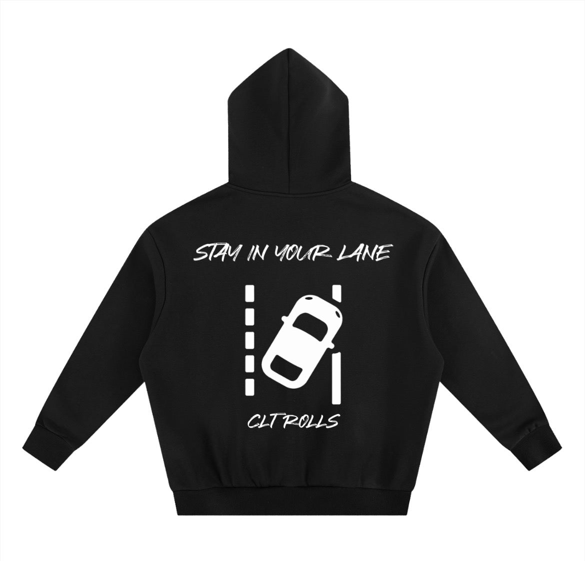 “STAY IN YOUR LANE” OVERSIZE HOODIE