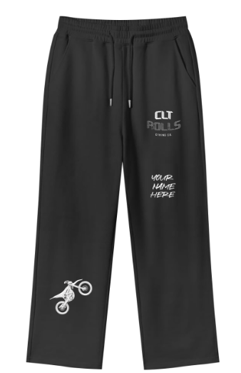 Custom any e moto sweat pants